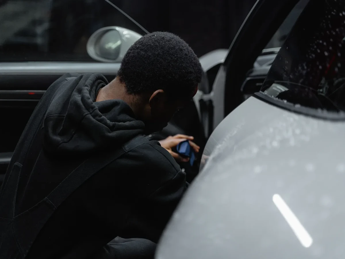 Detailed premium car interior