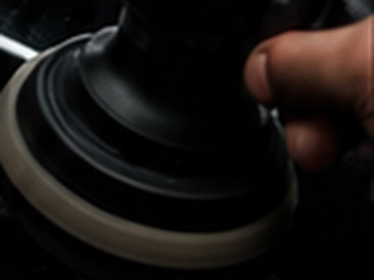 Machine polishing during paint correction